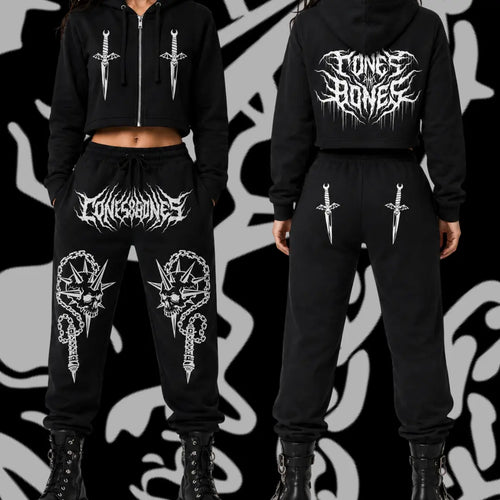 Women's Cropped Zip Hoodie
