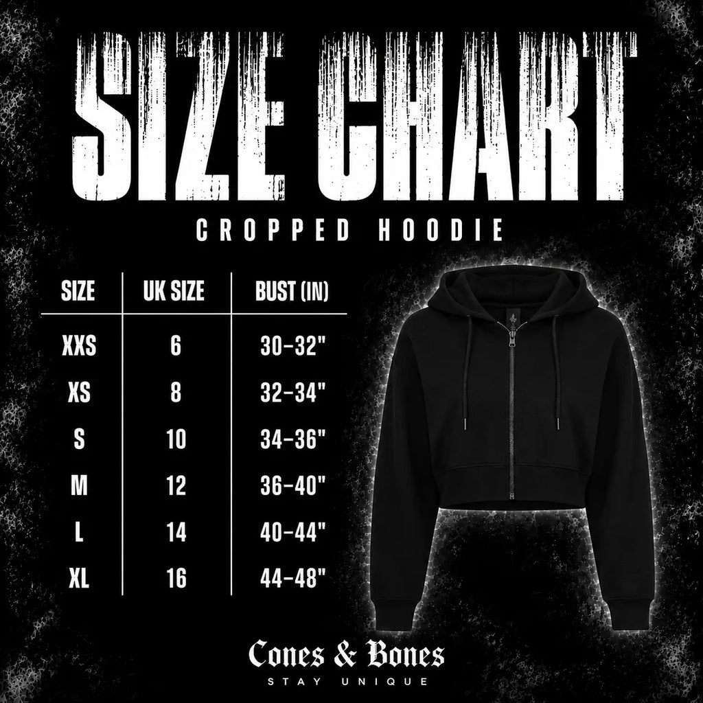 Women's Cropped Zip Hoodie